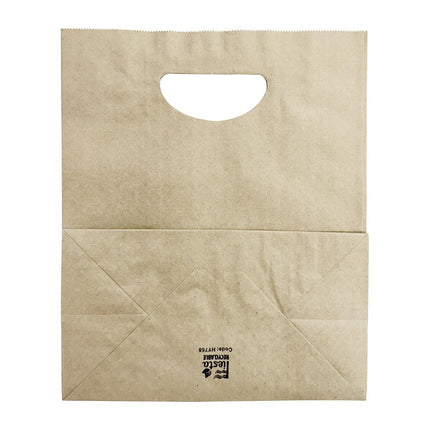 Large Brown Recyclable Paper Bags with D-Cut Handle | Fiesta | Pack 250 2