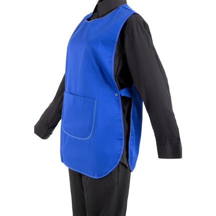 Polyester Cotton Tabbard Apron with Pocket | Royal Blue 6