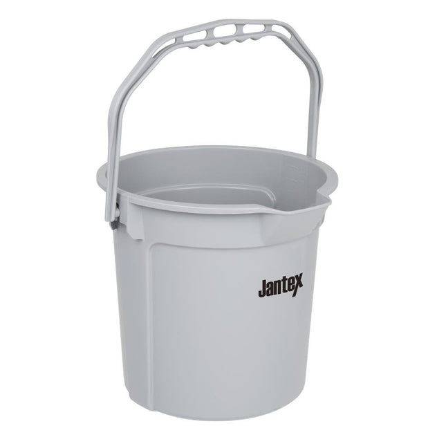 14L Grey Measuring Bucket with Spout | Jantex 2
