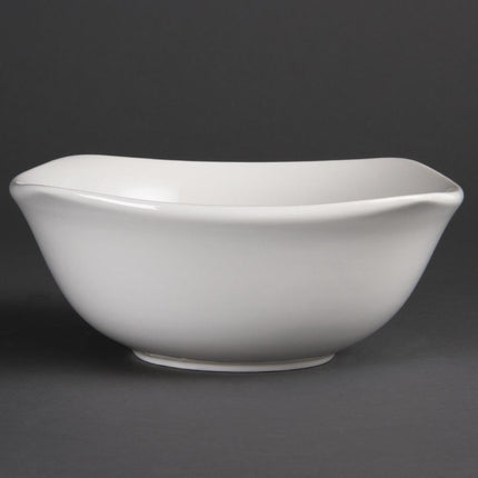Beli okrogli krožniki 22cm | Olympia | Komplet 12 | Trpežen vitro porcelan