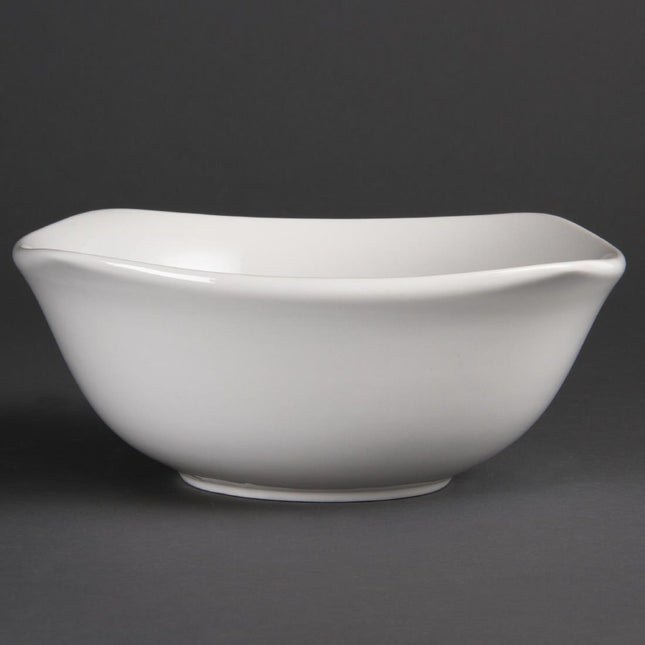 Beli okrogli krožniki 22cm | Olympia | Komplet 12 | Trpežen vitro porcelan
