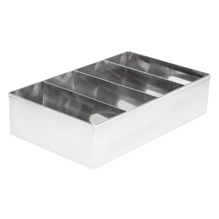 Stainless Steel Cutlery Holder | Olympia | 41.5 x 25.5 x 10.5 cm