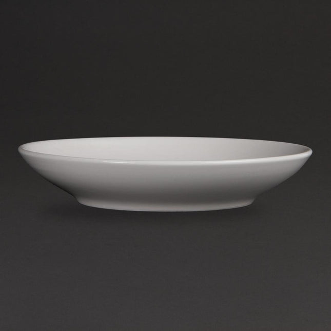Deep Round Plates 26cm | Olympia Whiteware | Set of 6
