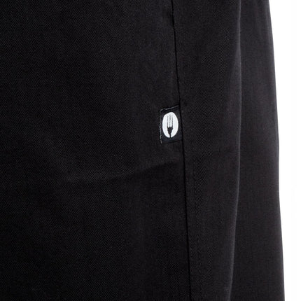 Executive Herringbone Black Chef Pants L | Chef Works 7