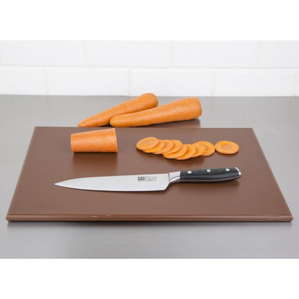 HDPE Cutting Board Brown | Hygiplas | 450x300x12mm 3