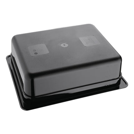 Polycarbonate Black Container GN 1/2 100mm | Vogue 4