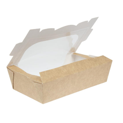 Kraft Salad Bowls with Window and Closure 1L | Colpac 4