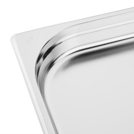Stainless Steel GN 2/3 Container 40mm Depth | Vogue 3