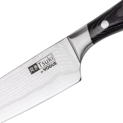 Santoku Knife 18cm | Vogue Tsuki Series 7 | VG-10 Damascus Steel 5