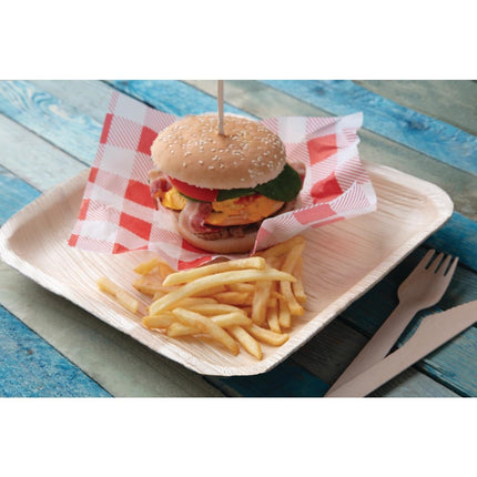 Compostable Square Palm Leaf Plates 250mm | Fiesta 3