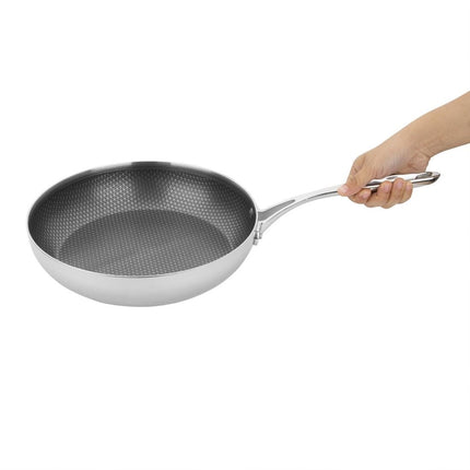 Tri-Shield Stainless Steel Frying Pan with Clad Coating | Vogue | 28 cm 3