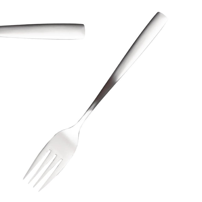 Satin Pastry Forks 14cm | Comas | 12 Pieces | Polished 18/0 Stainless Steel