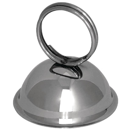 Ring-Shaped Stainless Steel Menu Card Holder | Olympia