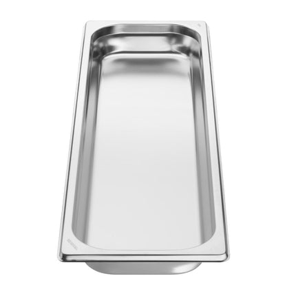 Stainless Steel Gastronorm Pan 2/4 Size 40mm | Vogue 3