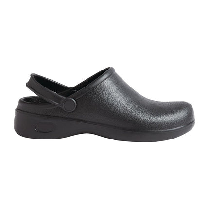 Black Slip-Resistant Chef Clogs | Nisbets Essentials | Size 44/45 3