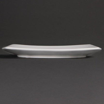 Rounded Square Porcelain Plates 24cm | Olympia Whiteware 2