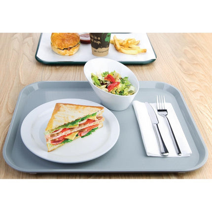Polypropylene Serving Tray with Anti-Slip Texture | Olympia Kristallon | 45 x 35 cm | Grey 4