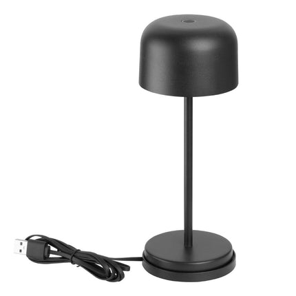 Table Lamp with Round Black Shade 200mm | Olympia Siena 4