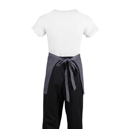 Short Grey Bib Apron | Whites 6