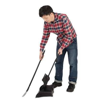 Long-Handled Broom and Dustpan Set 30cm Wide | Jantex 6