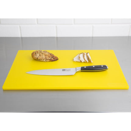 Antibacterial LDPE Cutting Board Yellow 450x300x10mm | Hygiplas 4