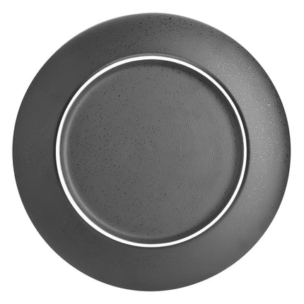 Black Round Plates 27cm | Olympia Fusion 4