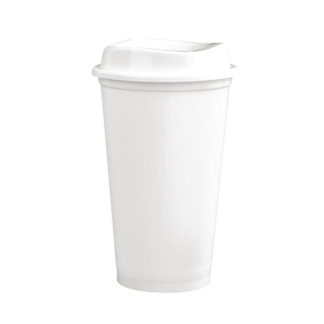 Reusable Coffee Cup 450ml with Lid | Olympia | Set of 25 2