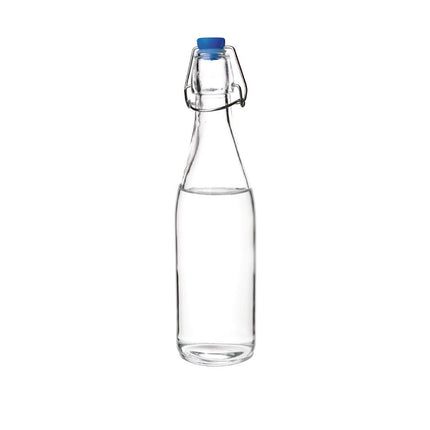 Olympia Glass Water Bottles 0.5L | 6 Pieces | Dishwasher Safe | Screw Cap 4