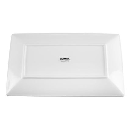 Rectangular Whiteware Serving Platters 31x18cm | Olympia | Set of 2 6
