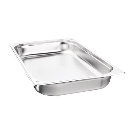 Stainless Steel Gastronorm Pan 65mm Deep | Nisbets Essentials | Set of 3 4