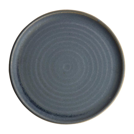Round Canvas Plates with Narrow Blue Granite Rim | Olympia | 26.5 cm