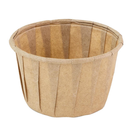 Round Brown Souffle Paper Cup 37ml | Sier Disposables | FSC® Certified