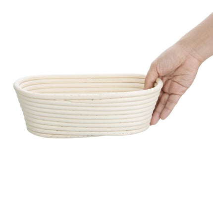 Oval Rattan Proofing Basket 250x150x80mm | Vogue 4