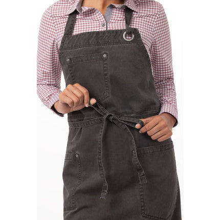 Chef Works Urban Dorset Short Apron Dark Grey 2