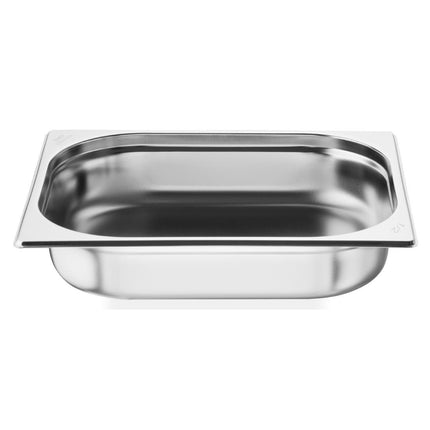 Stainless Steel 1/2 Gastronorm Pan 65mm | Nisbets Essentials | Set of 3 2