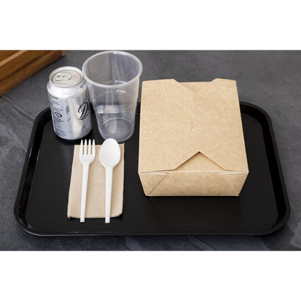 Polypropylene Fast Food Tray Black 41cm | Cambro 8