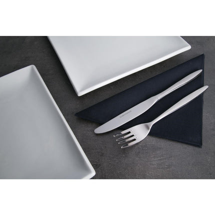 Olympia Saphir Polished 18/10 Stainless Steel Dessert Knives, 12 Pieces 2