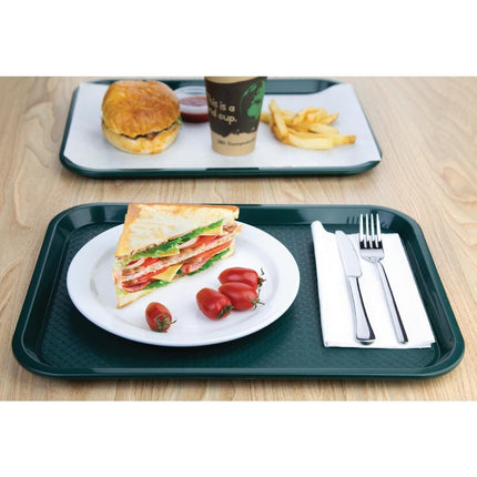 Polypropylene Serving Tray with Anti-Slip Texture | Olympia Kristallon | 30.5 x 41.5 cm | Green 4