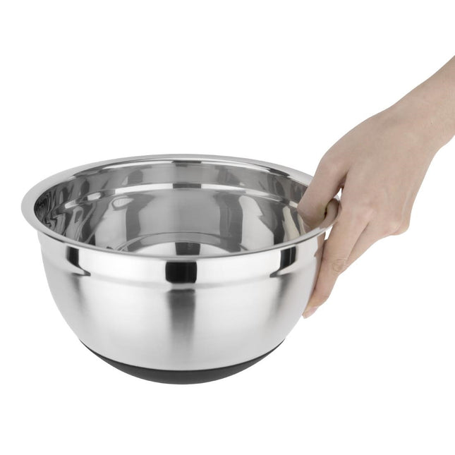 Stainless Steel Mixing Bowl with Silicone Base 3L | Vogue 2