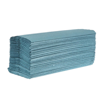 Blue C-Fold Paper Towels 1-Ply | Jantex | 2850 Sheets | 12 Packs