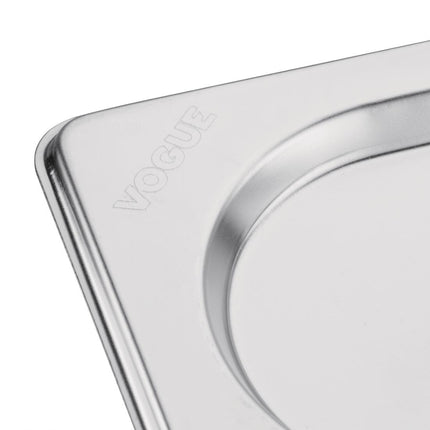 Stainless Steel GN 1/9 Lid with Spoon Slot | Vogue 5
