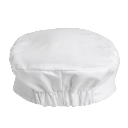 White Bakers Cap | Polyester/Cotton Blend | Universal Size 4