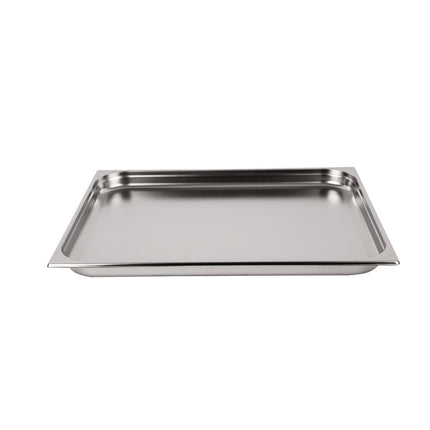 Stainless Steel GN 2/1 Container 40mm Depth | Vogue 4