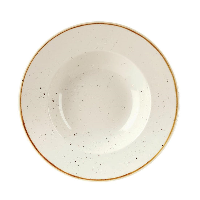 Medium Stonecast Barley White Wide Rim Bowl 23.88cm | Churchill