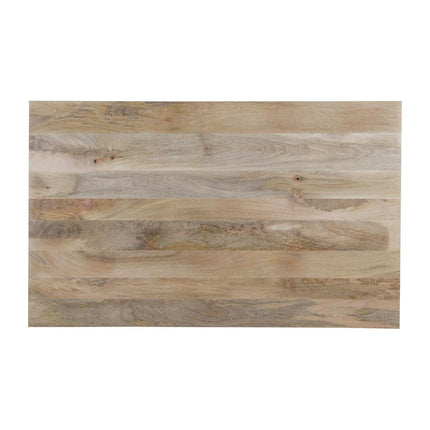 Bolero Bistro Dining Table with Mango Wood Top and Black Legs 1450mm 8