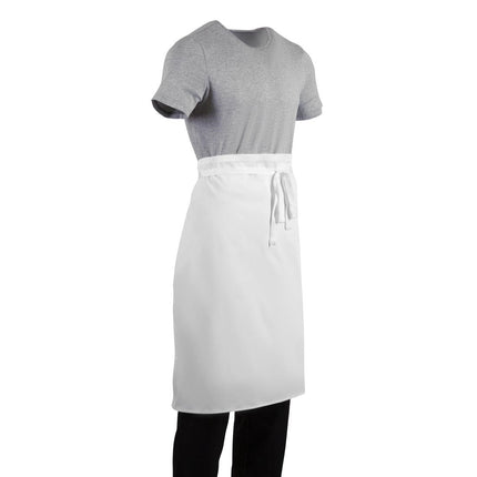 White Polyester-Cotton Standard Waist Apron 75x90cm | Whites 2