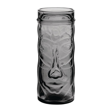 Tiki Glasses 45cl Smoke Grey | Utopia Tahiti | 6 Pieces