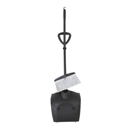 Long-Handled Broom and Dustpan Set 30cm Wide | Jantex