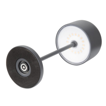Table Lamp with Round Shade Grey 200mm | Olympia Siena 5