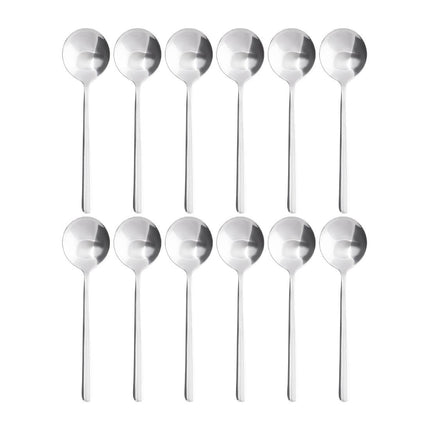 Henley Polished Stainless Steel Soup Spoons (12 pcs) | Olympia 6